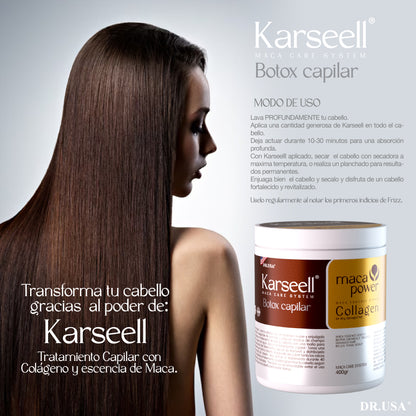 Karseell Collagen Hair Mask™ Botox Capilar Karseel Hidrata Nutre